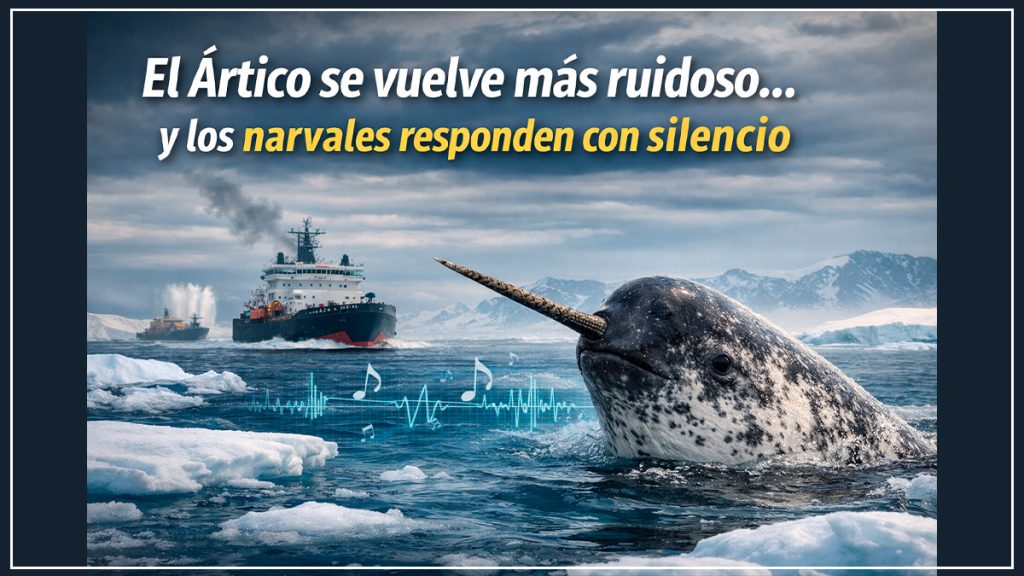 El narval del ártico, ruido y silencio
