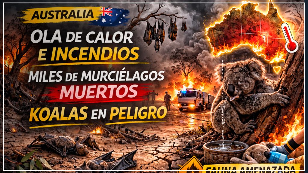 Incendios y ola de calor en Australia