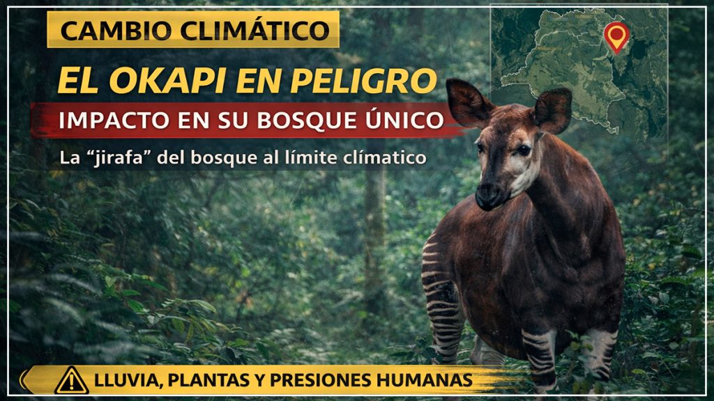 Okapi como le afecta el calentamiento global